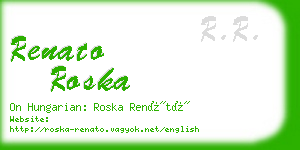 renato roska business card